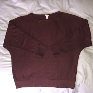 a new day Knit Burgundy Dolman Top